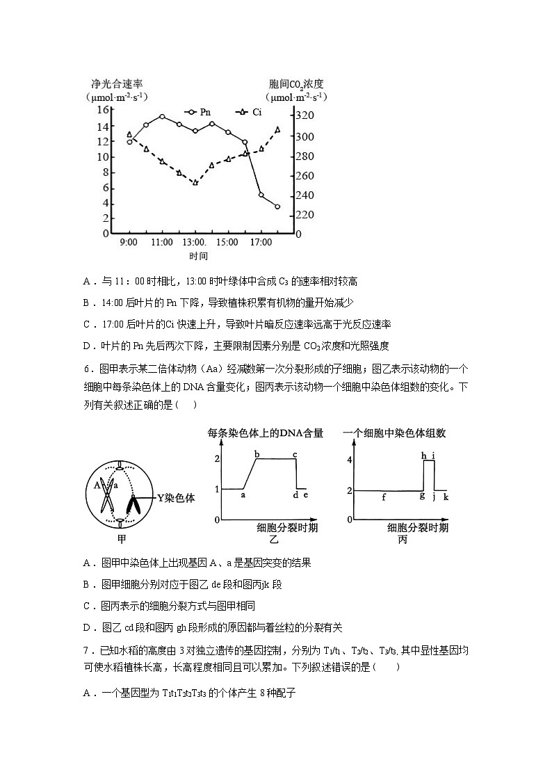 湖南衡阳县第五中学2025-2026学年下学期高三开学考试生物试卷含答案第3页