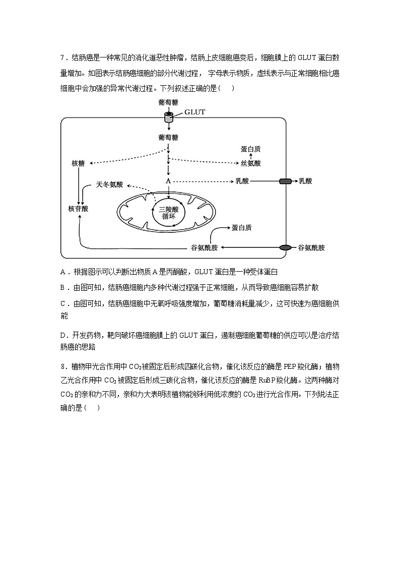 湖南衡阳县第四中学2025--2026学年高三下学期生物开学考试试题含答案第3页