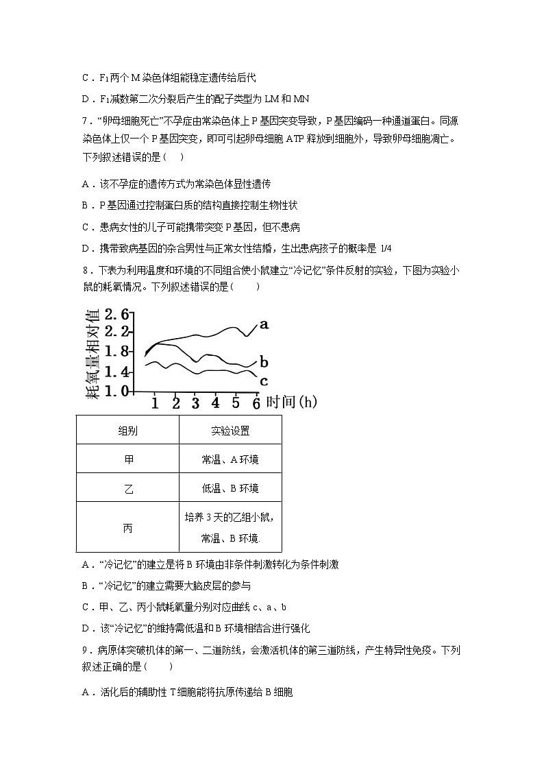 湖南长沙市开福区湖南省长沙市第一中学2025-2026学年高三下学期开学考试生物试题含答案第3页