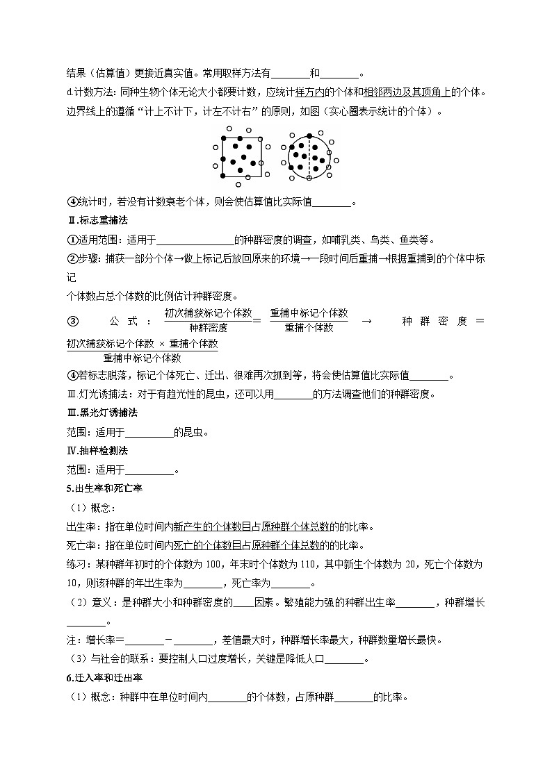 1.1 种群的数量特征（学生版）讲义-高中生物2025-2026学年人教版（2019）选择性必修2第2页