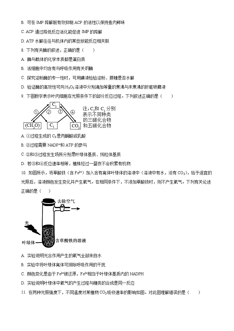 山东省菏泽市2025-2026学年高一上学期期末生物试题（原卷版）第3页