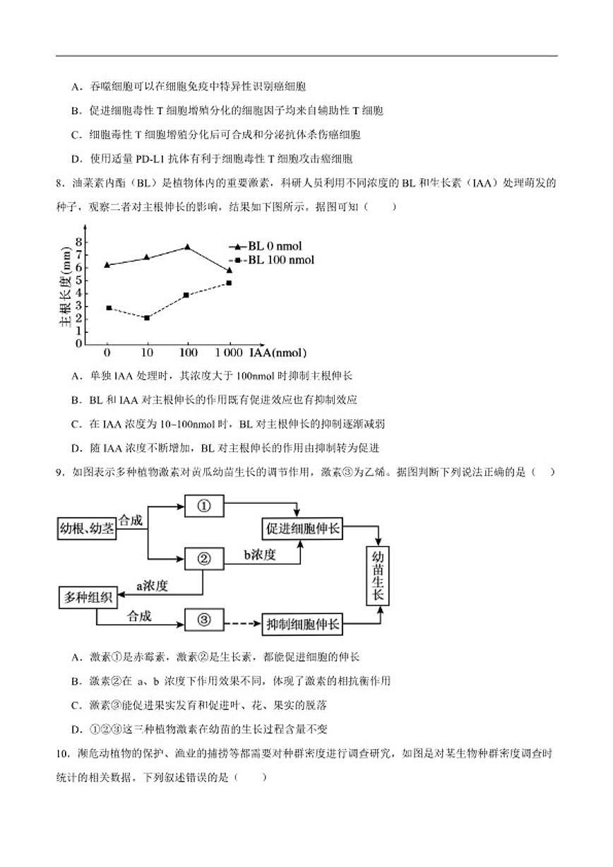 2025-2026学年云南省保山市昌宁县第一中学高二上学期期末考试生物试卷（含答案）第3页