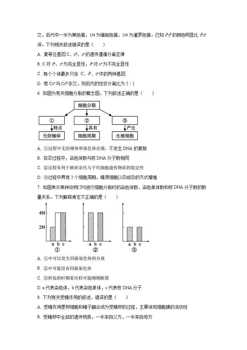 【生物】重庆市多校2024-2025学年高一下学期第二次月考试题（学生版）第2页
