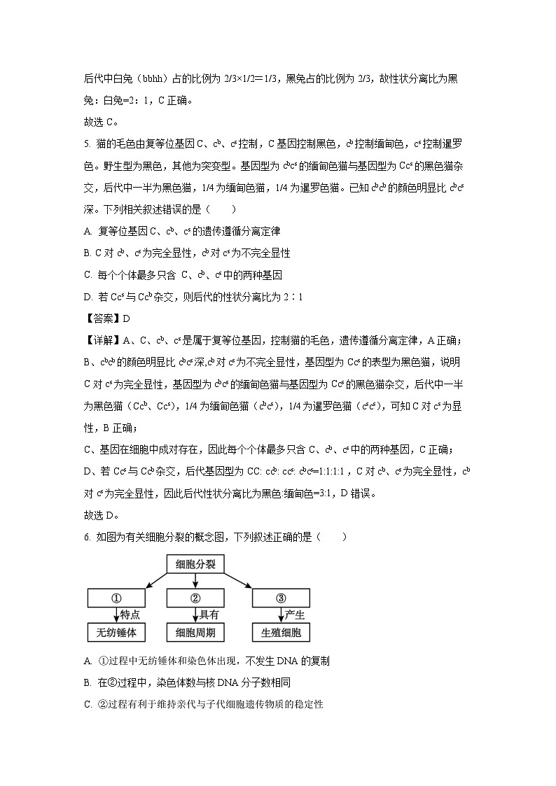 【生物】重庆市多校2024-2025学年高一下学期第二次月考试题（解析版）第3页