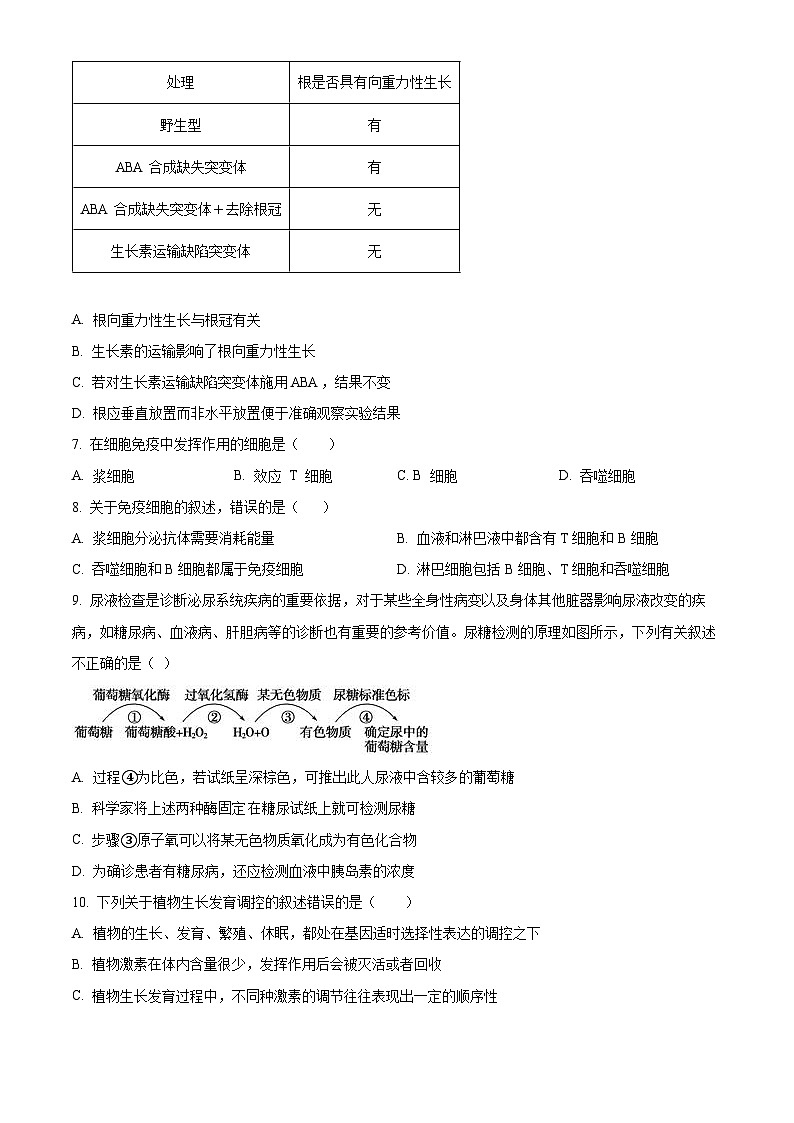 河南省天立教育2025-2026学年高二下学期开学考试生物试题（原卷版）第2页