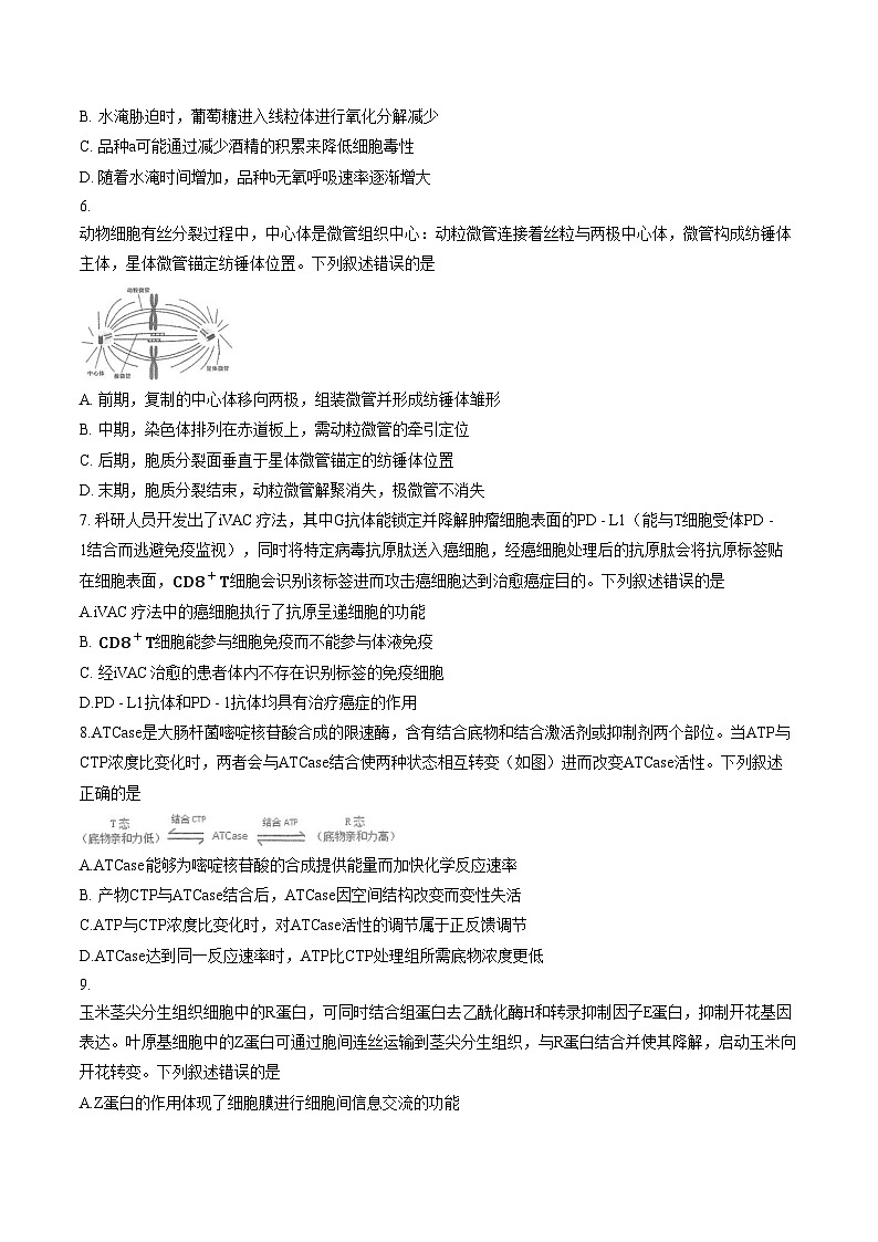 江西省南昌市2025_2026学年高三下学期一模测试生物试题（文字版，含答案）第2页