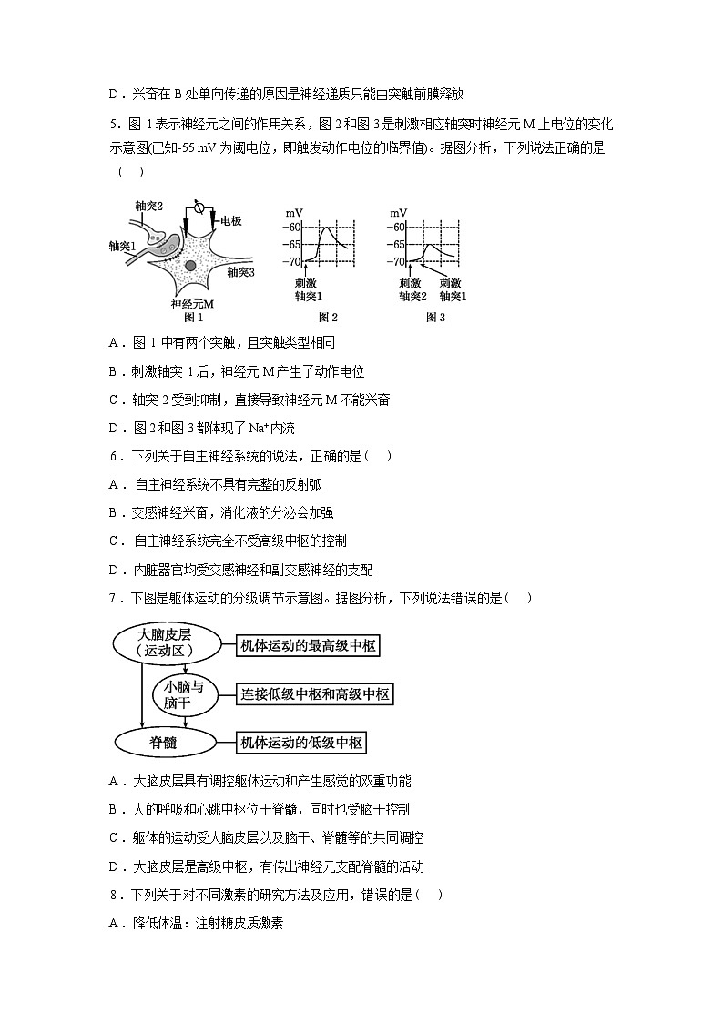 安徽临泉田家炳实验中学（临泉县教师进修学校）2025-2026学年高二下学期开学生物试题含答案第2页