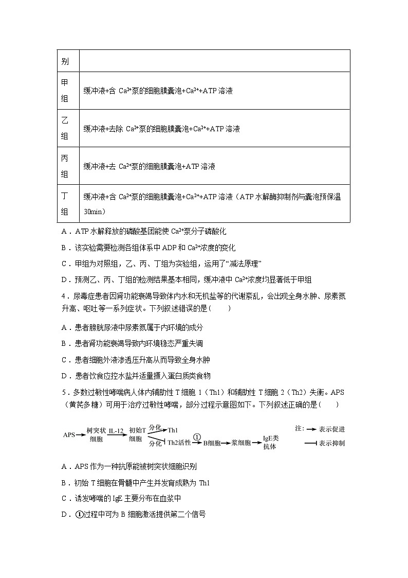 山西怀仁一中2025-2026学年高三下学期一模生物试题含答案第2页