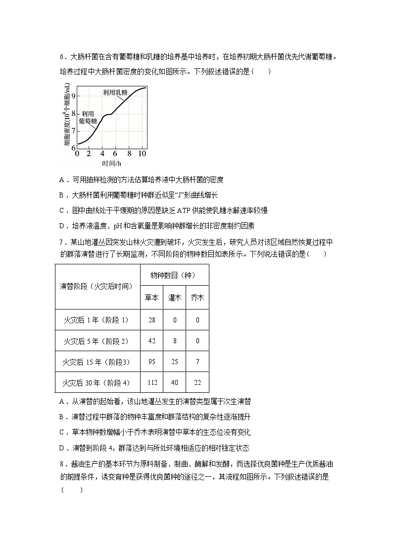 山西怀仁一中2025-2026学年高三下学期一模生物试题含答案第3页