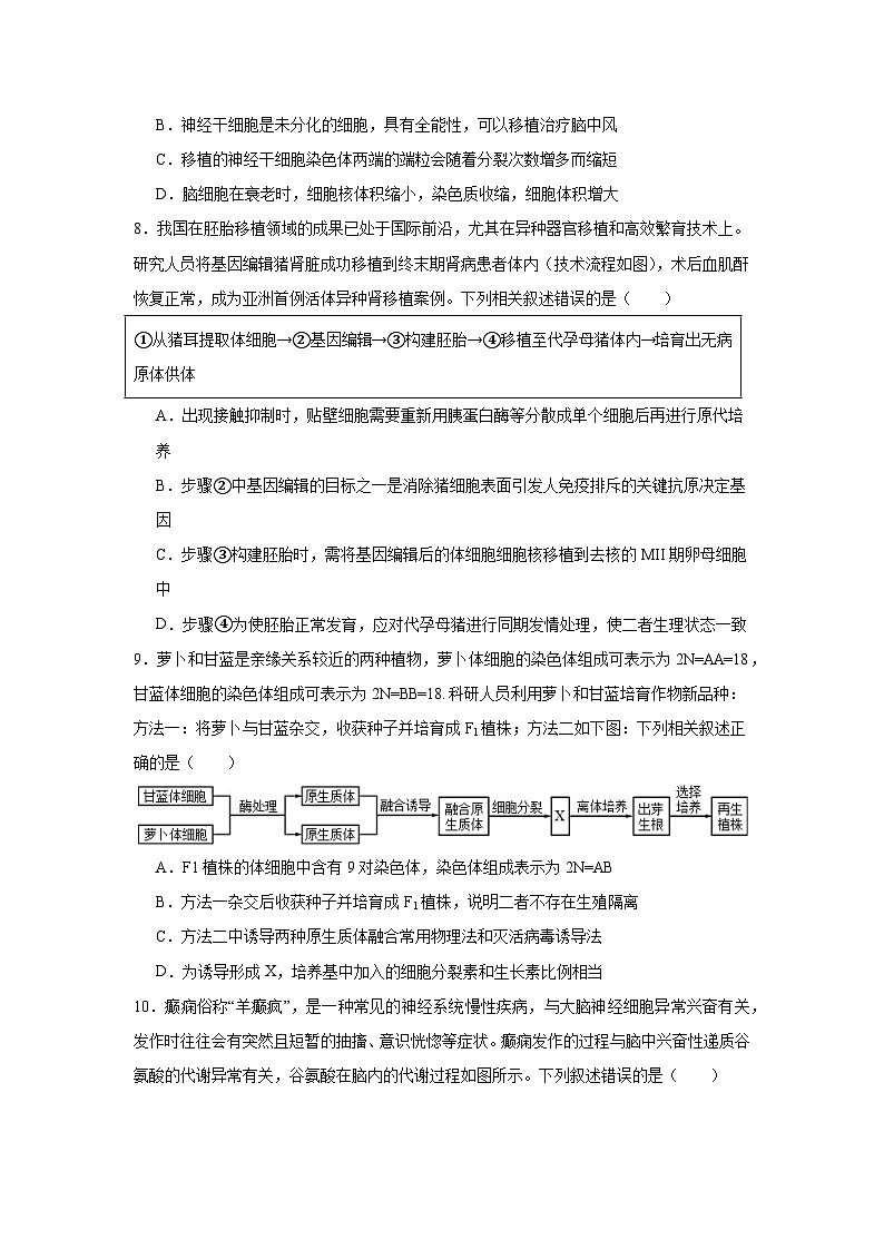 2026年四川宜宾市普通高中高三下学期第二次诊断性测试生物试题（无答案）第3页