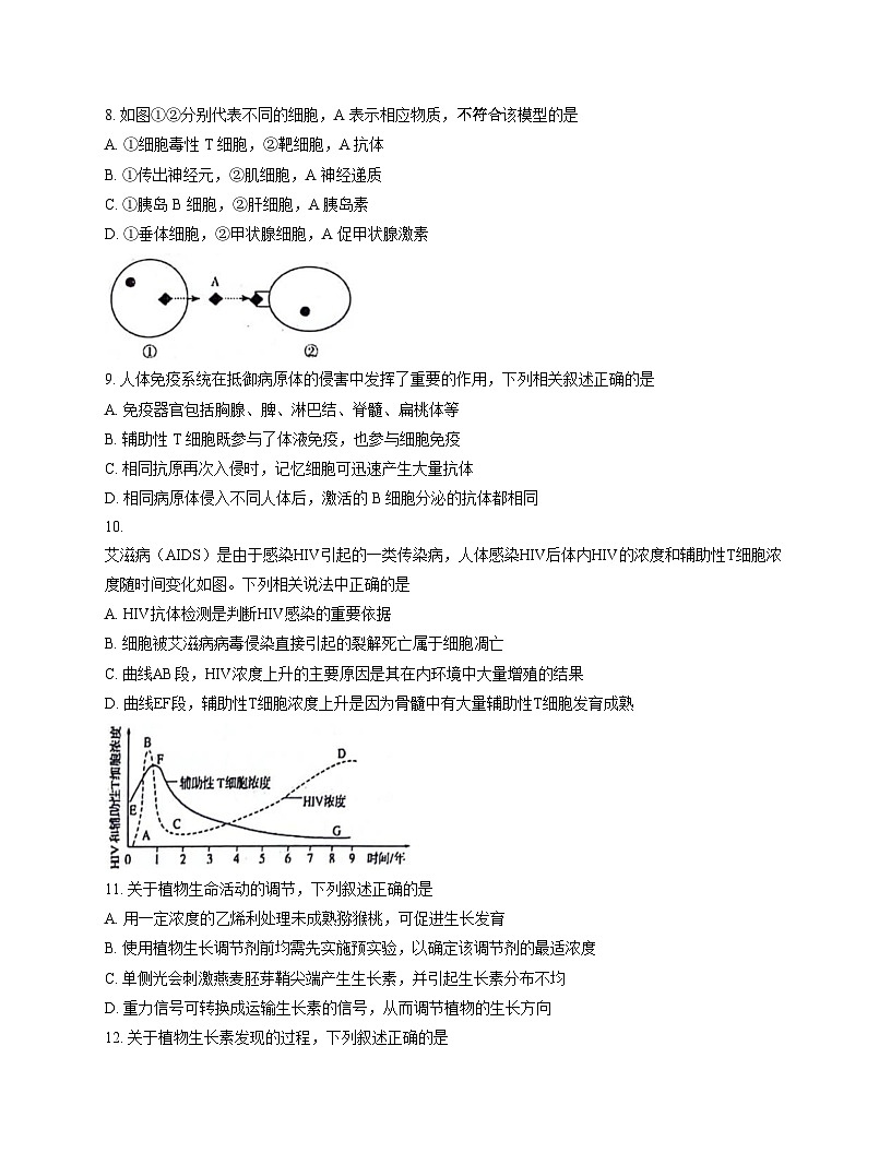 江苏省连云港市赣榆区2025_2026学年高二上学期11月期中生物试题（扫描版，含答案）第3页