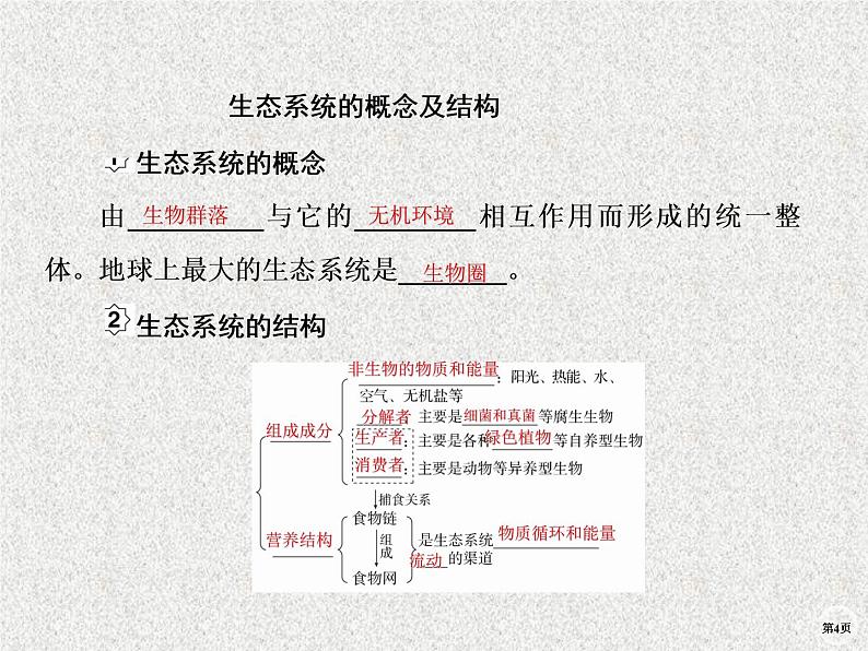 2020年人教版生物高考复习课件：第九单元 第3讲 生态系统的结构第4页