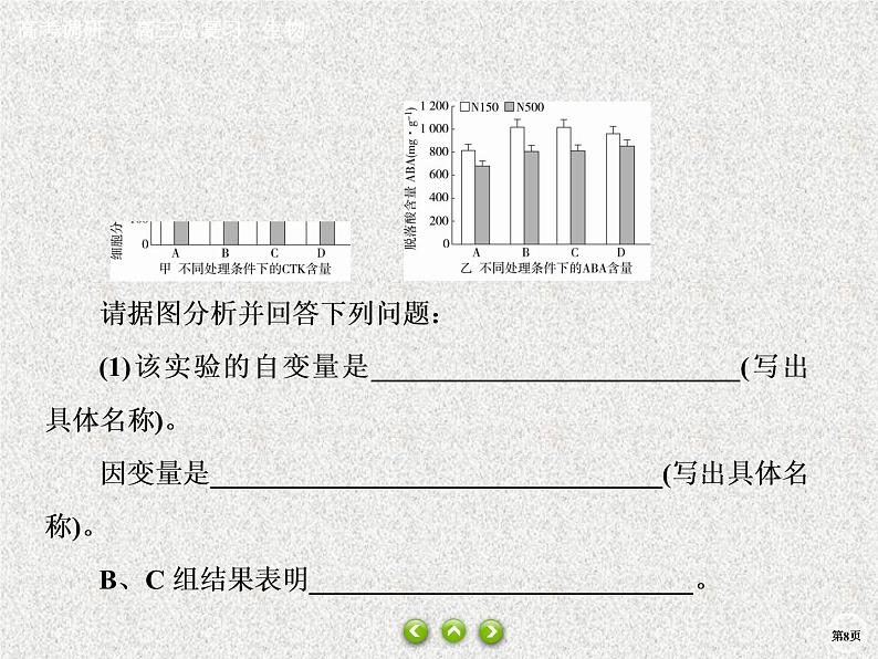 2020年人教版生物高考总复习课件：第八单元 热点题型十三 植物激素调节实验探究08