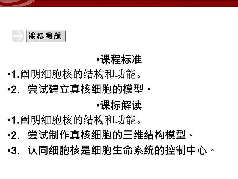 衡水高中用 人教版新课标 必修一  3-3 细胞核的结构与功能 课件03