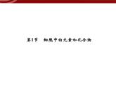 衡水高中用 人教版新课标 必修一  2-1 细胞中的元素和化合物 课件