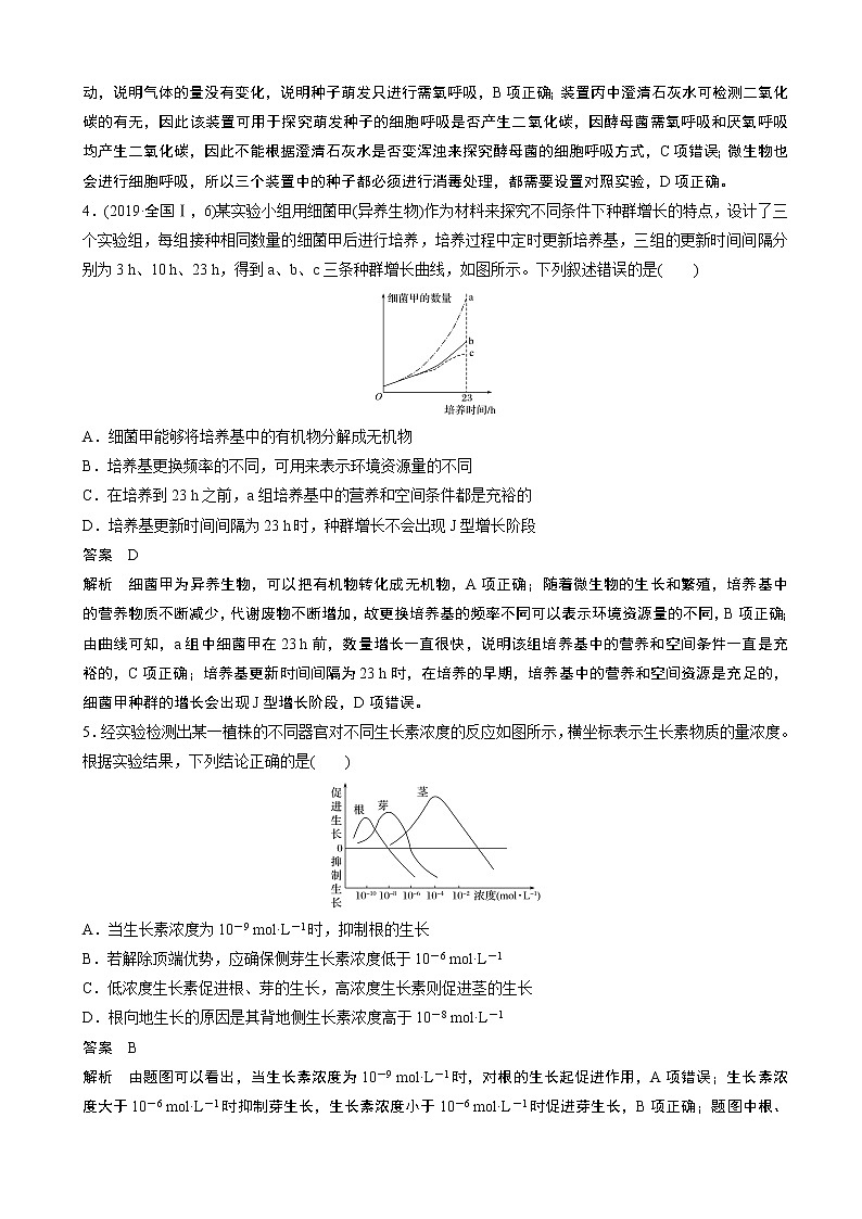 2020届浙江省高考冲刺抢分练高考仿真卷（六） 生物（解析版）第2页