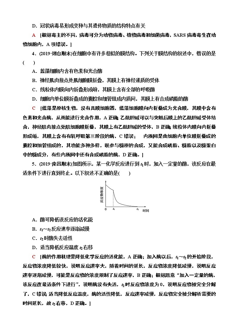 2020年全国普通高等学校招生统一考试生物模拟卷七（解析版）第2页