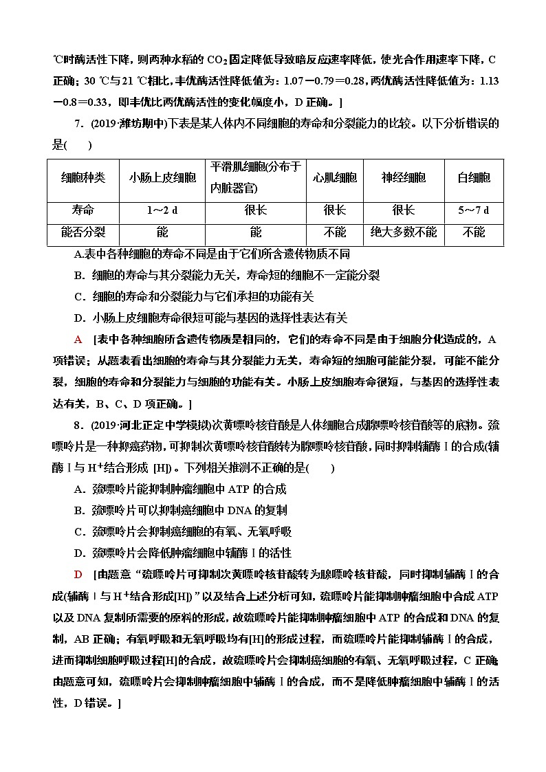 2020年全国普通高等学校招生统一考试生物模拟卷五（解析版）第3页