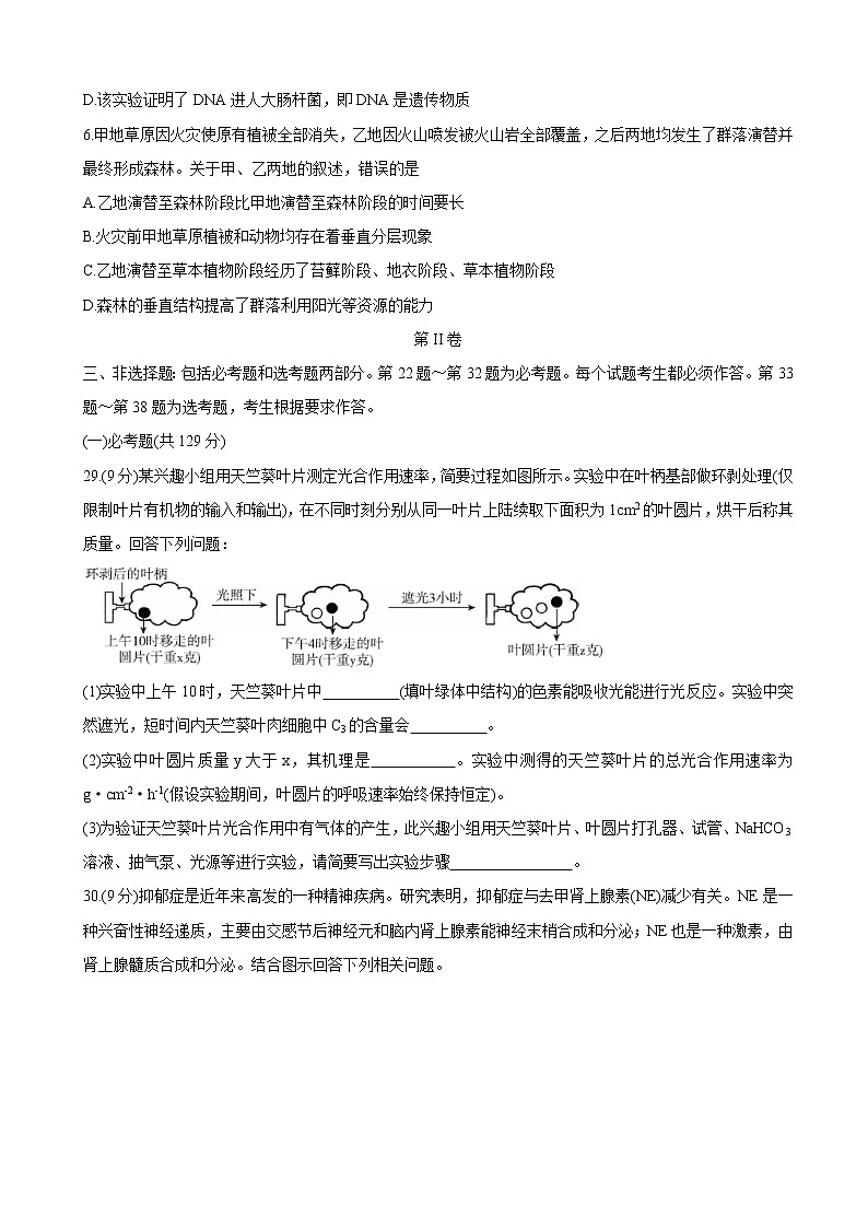 2020届百校联考高考百日冲刺金卷全国Ⅱ卷 生物（一）(解析版)02