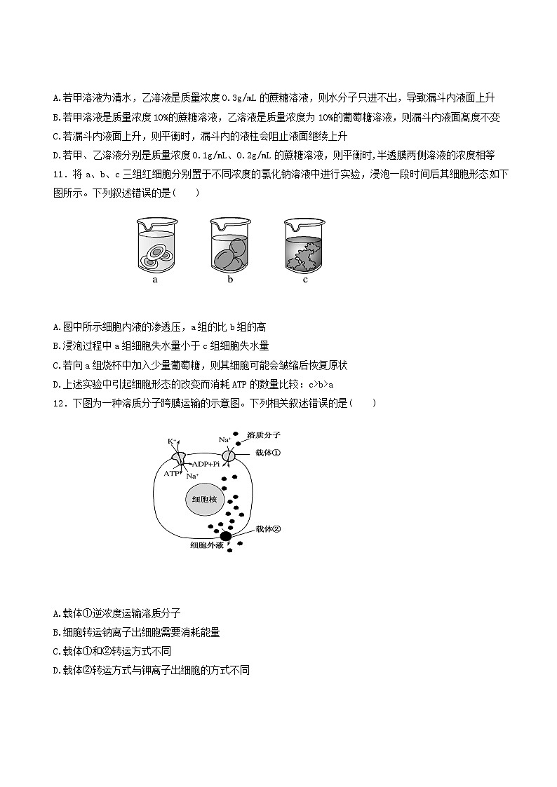 2020届黑龙江省哈尔滨市第六中学高三上学期第一次调研考试（9月）生物试题（word版）03