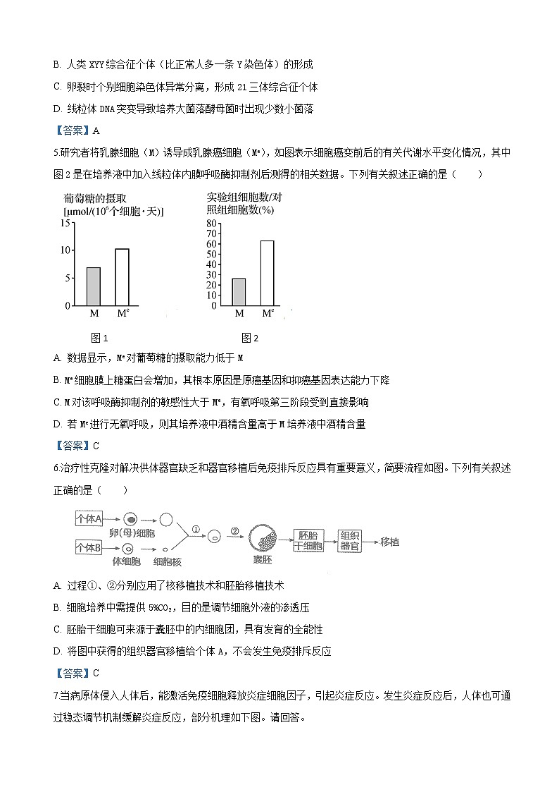 2019届天津市南开区高三下学期第二次模拟考试生物试卷（word版）02