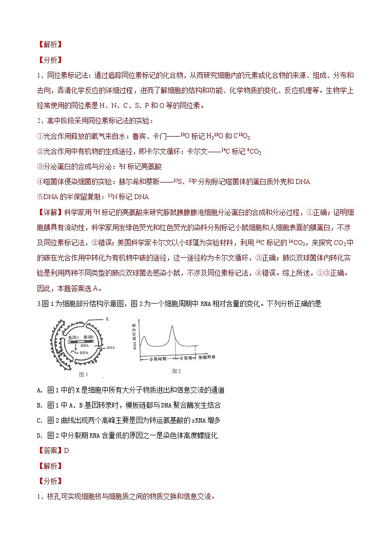 2019届天津市南开区高三下学期第一次模拟考试生物试卷（解析版）02