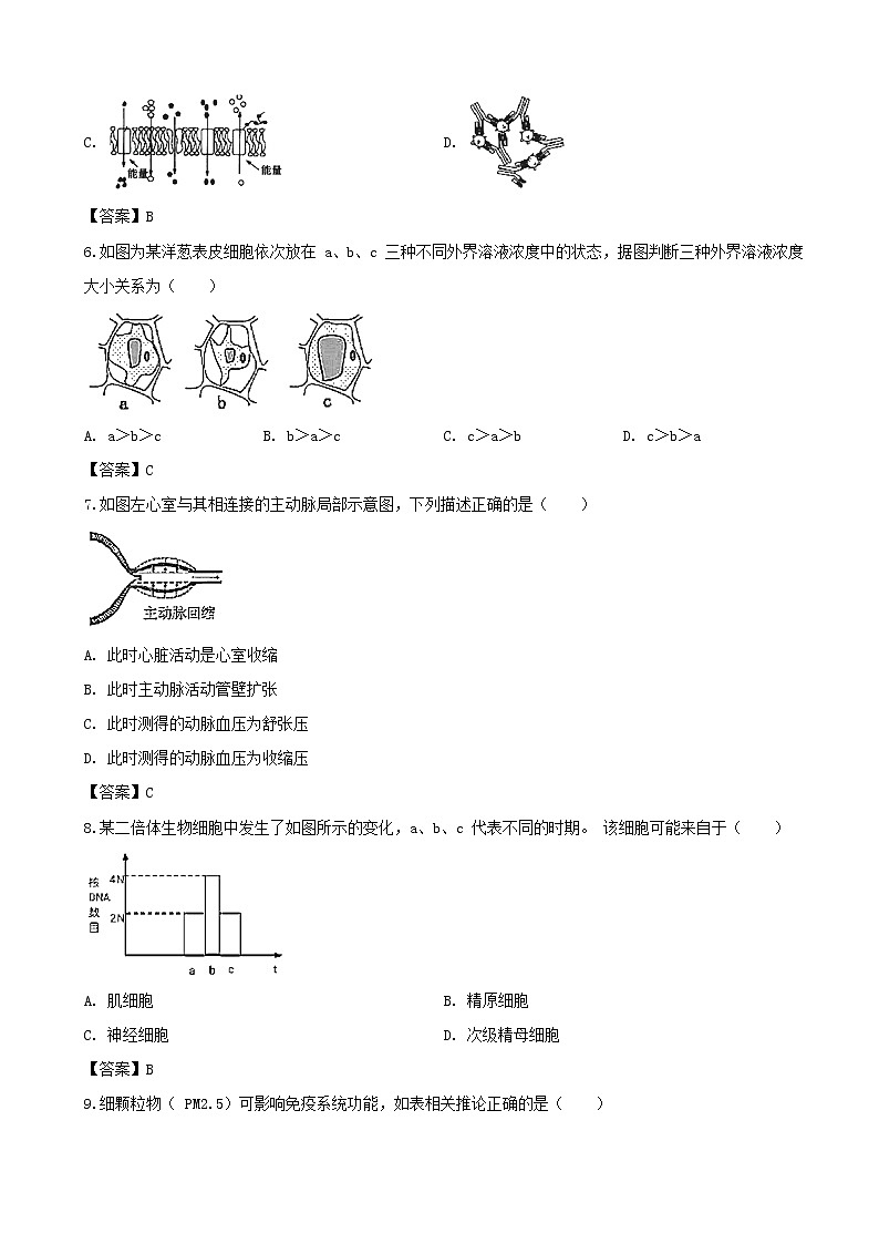 2019届上海市宝山区高三二模生物试题（word版）02