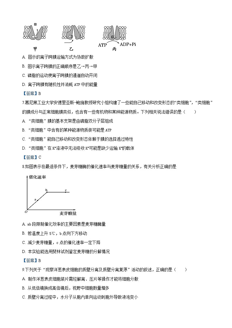 2019届天津市滨海新区七所重点中学高三下学期毕业班联考生物试卷（word版）02
