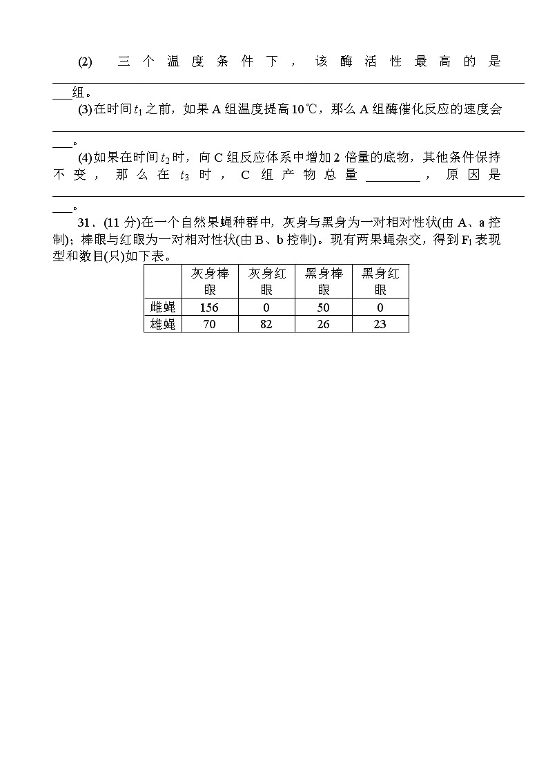 2019届全国高考生物仿真提高卷1（解析版）第3页