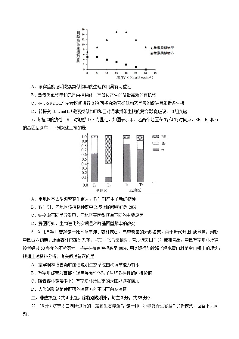 2019届全国普通高中高三5月信息卷 生物（五）（解析版）02