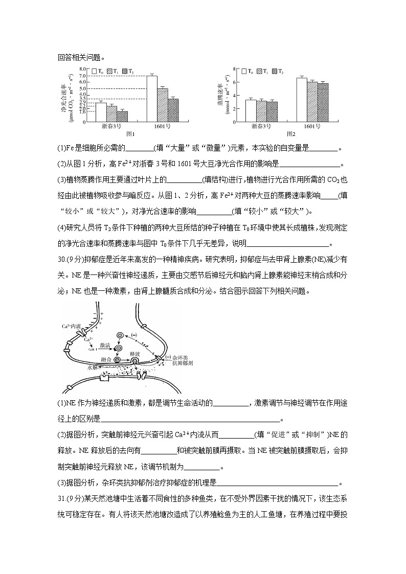 2020届百校联考高考百日冲刺金卷全国Ⅰ卷 生物（一）第3页