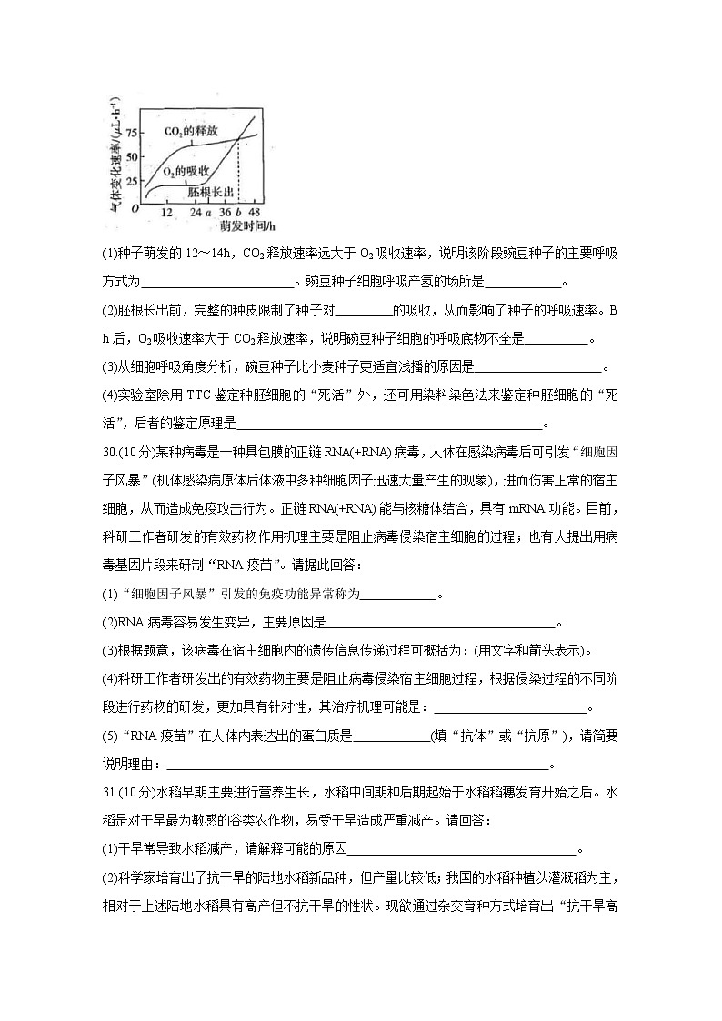 山西省太原市2020届高三年级模拟（一） 生物 试卷03