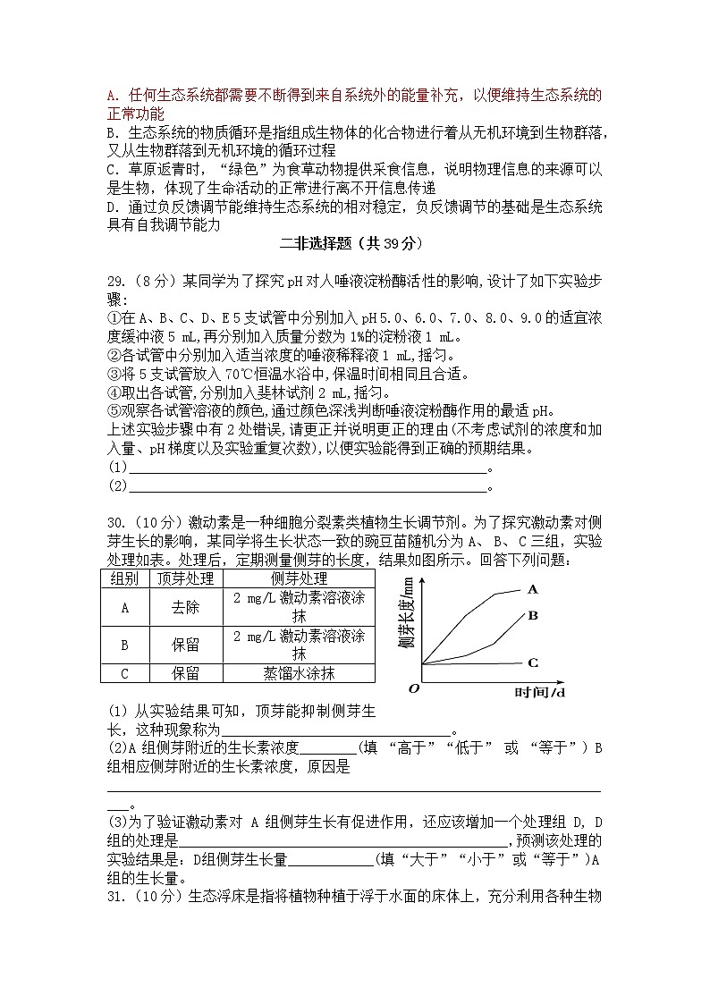 贵州省贵阳清镇一中2020届高三生物模拟训练2第2页