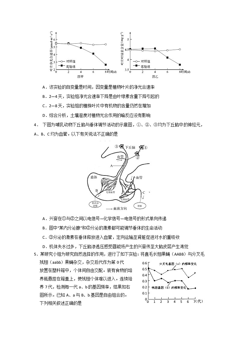 江西省南昌市八一中学2020届高三第三次模拟生物试题第2页