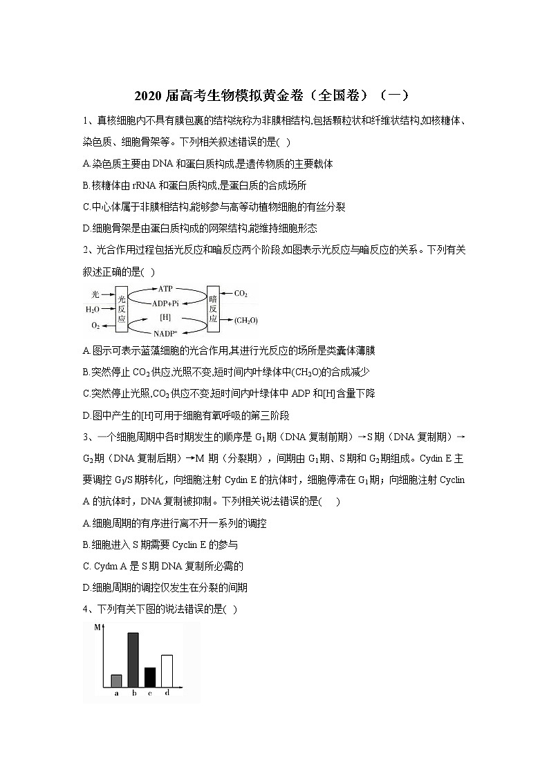 2020届高考生物模拟黄金卷（全国卷）（一）01