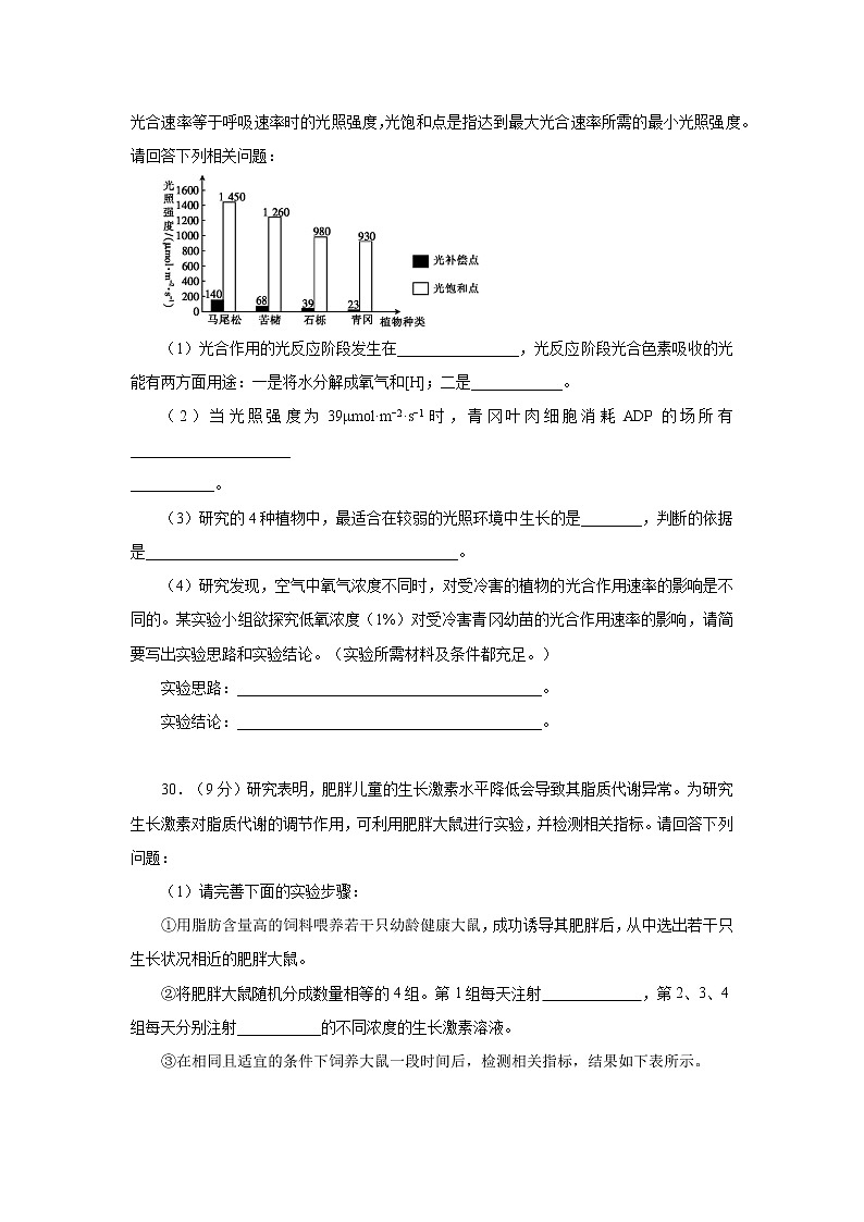 甘肃省靖远四中2020届高三高考自主押题生物试题第3页