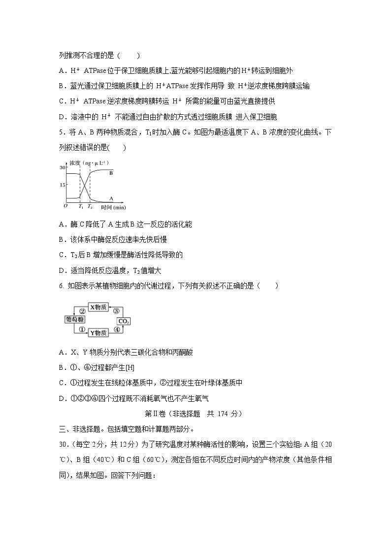 【生物】内蒙古集宁一中（西校区）2019-2020学年高二下学期第二次月考试题（解析版）02