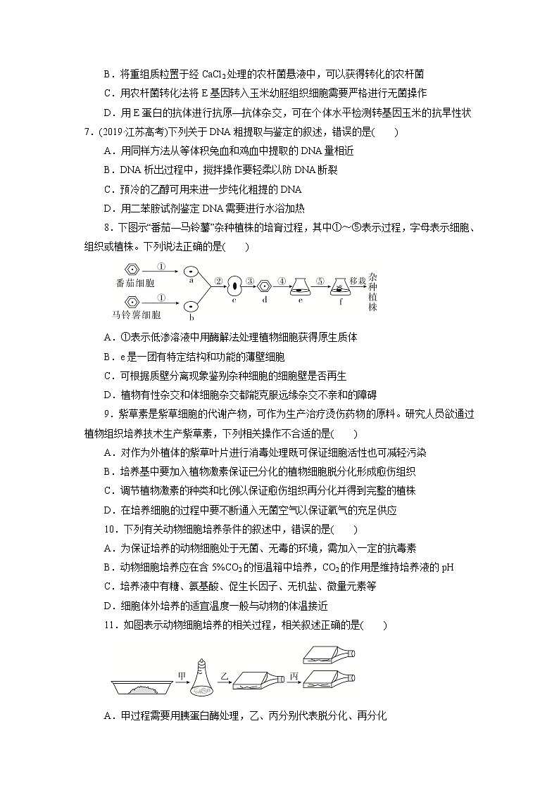 【生物】河北省鹿泉第一中学2019-2020学年高二5月月考试题（解析版）02