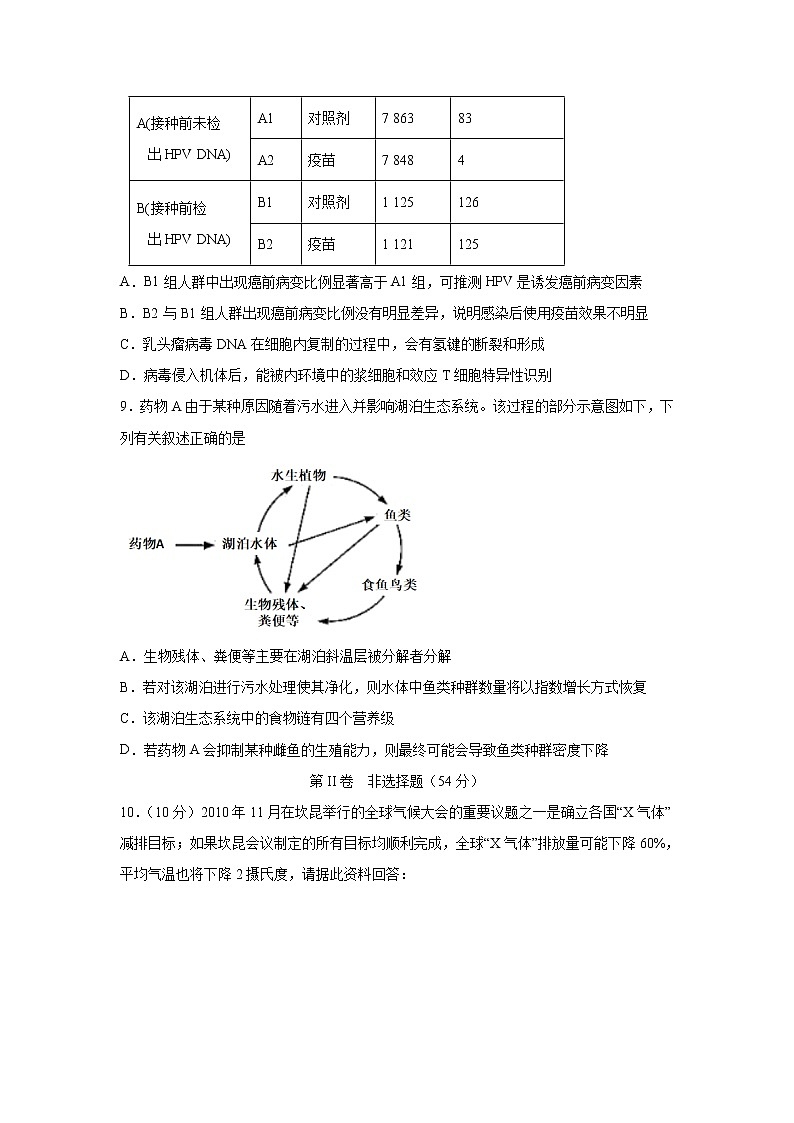 【生物】四川省泸县第一中学2019-2020学年高二下学期期中考试试题03