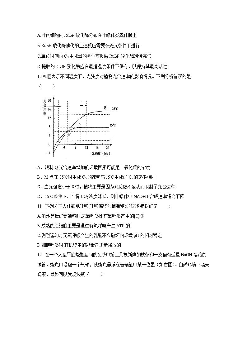 【生物】云南省昆明市东川区明月中学2018-2019学年高二下学期期中考试试题03