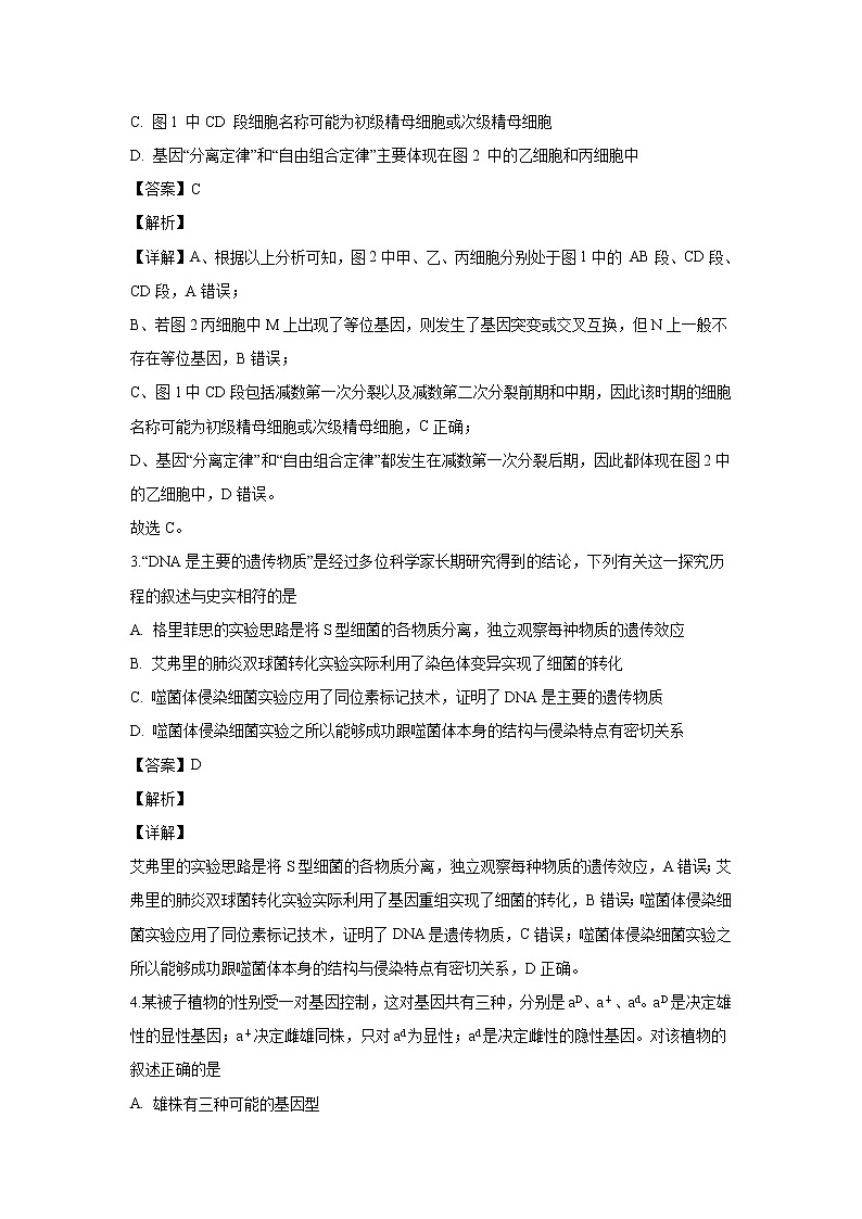 【生物】江西省吉安市五校2019-2020学年高二上学期第二次联考试题（解析版）第2页
