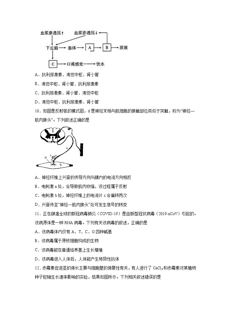 【生物】甘肃省兰州市第一中学2019-2020学年高二下学期期中考试（理）试题第3页