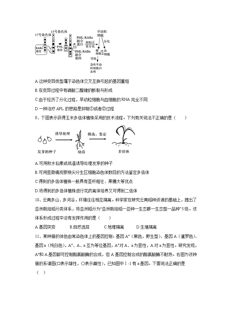【生物】广东省深圳市四校2019-2020学年高二下学期期中考试联考试题第3页