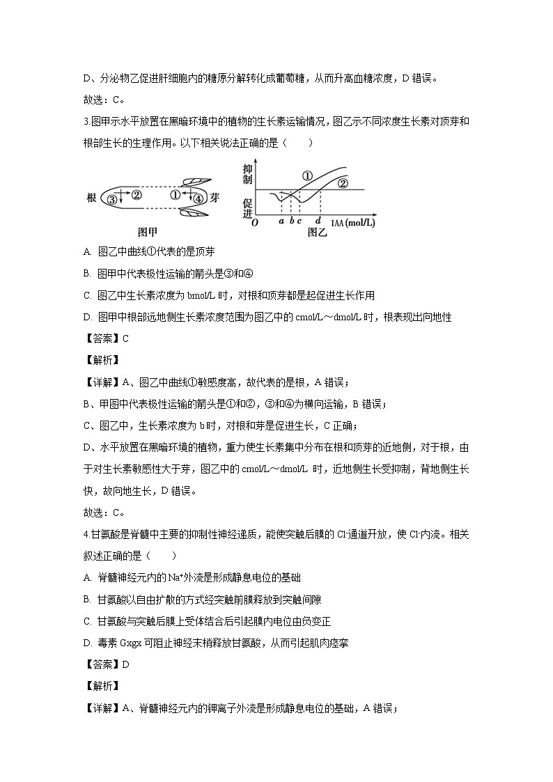 【生物】广东省佛山市三校佛山一中、珠海一中、金山中学2018-2019学年高二下学期期中考试试题（解析版）第2页