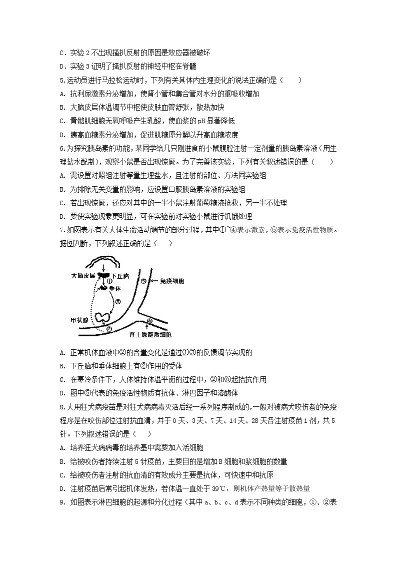 【生物】广西桂林十八中2019-2020学年高二下学期期中考试试题02