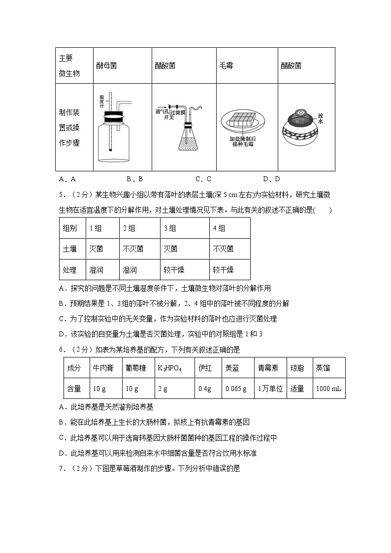 【生物】青海省大通回族土族自治县第一完全中学2019-2020学年高二下学期期中考试试题02