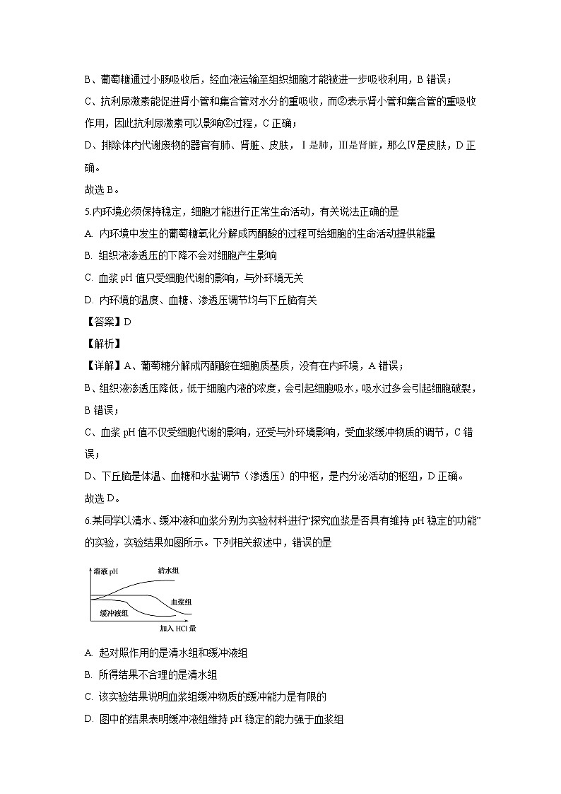 【生物】辽宁省六校协作体2019-2020学年高二上学期期中考试试题（解析版）第3页