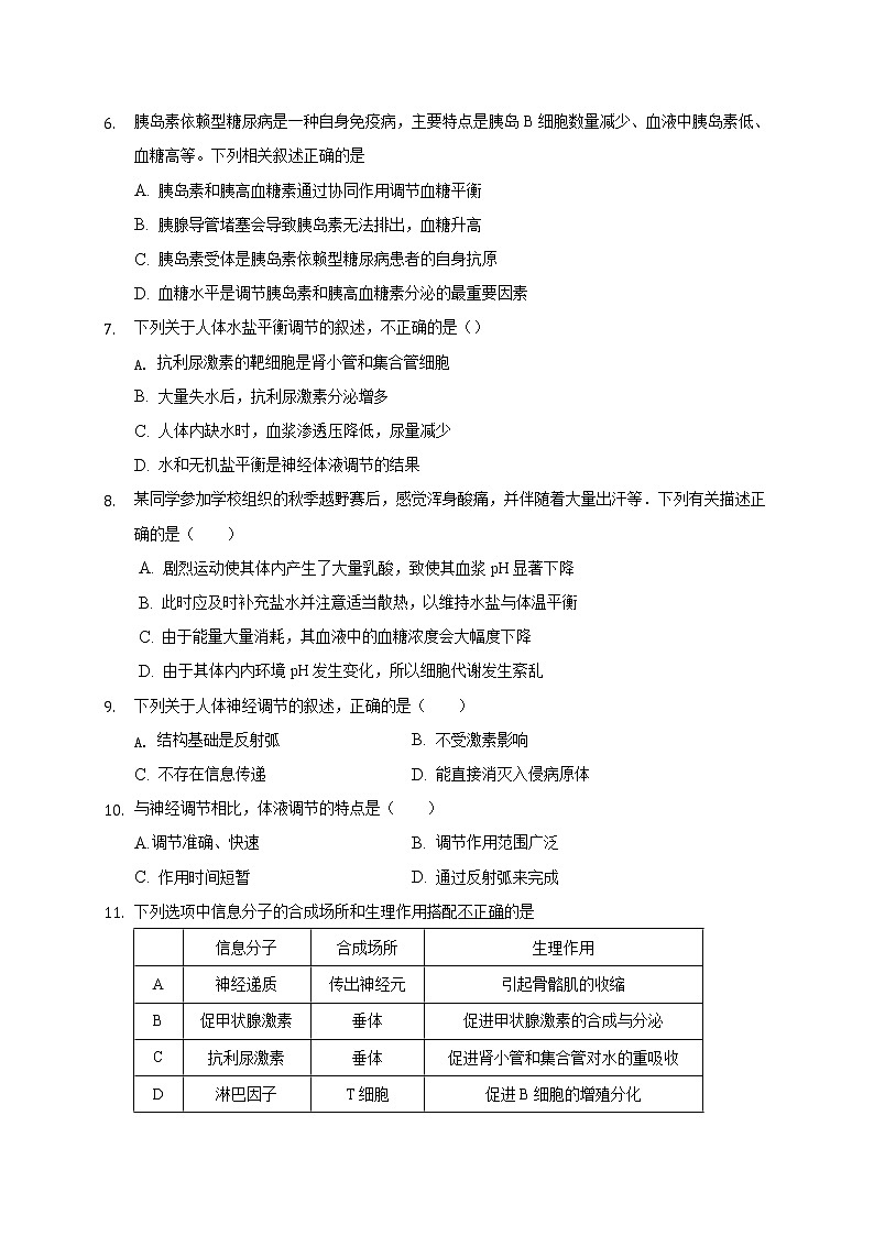 2018-2019学年辽宁省辽河油田第二高级中学高二上学期期末考试生物试题 Word版第2页