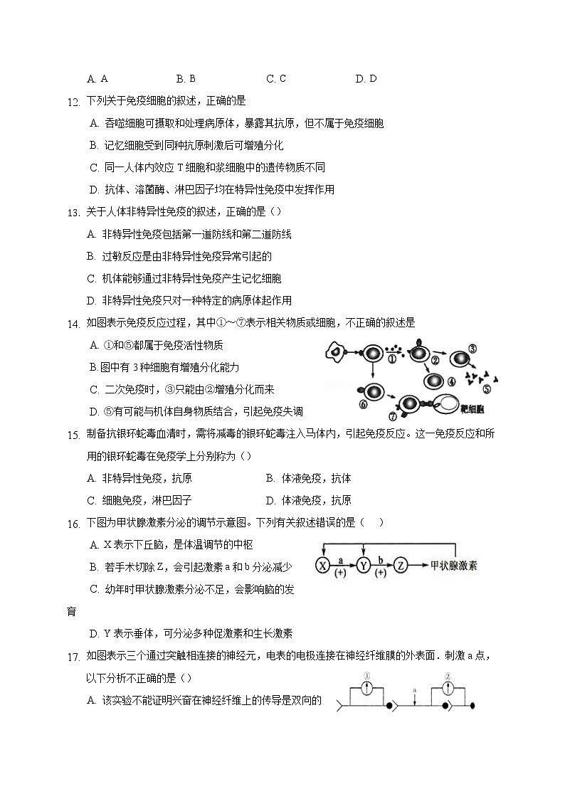 2018-2019学年辽宁省辽河油田第二高级中学高二上学期期末考试生物试题 Word版第3页