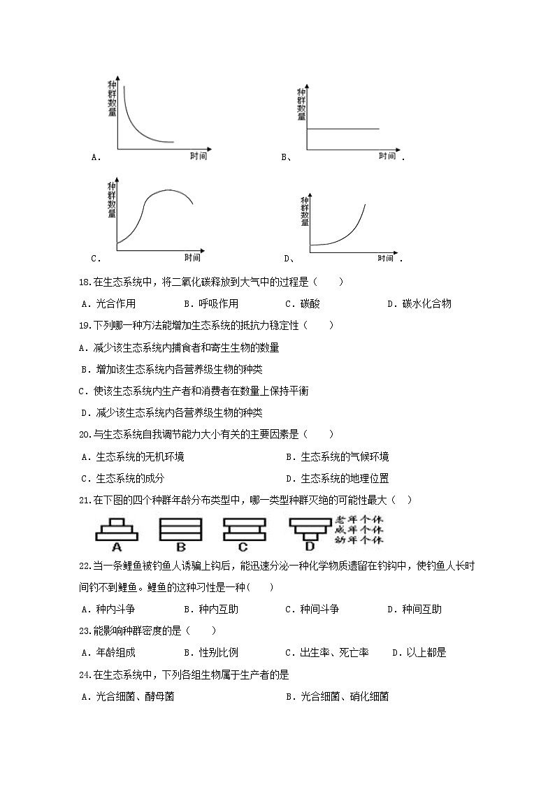 2018-2019学年陕西省黄陵中学高二（重点班）上学期期末考试生物试题 Word版第3页